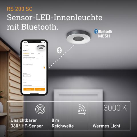 STEINEL RS 200 SC mit Bewegungsmelder & Bluetooth